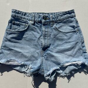 Zara Light Blue Jean Shorts